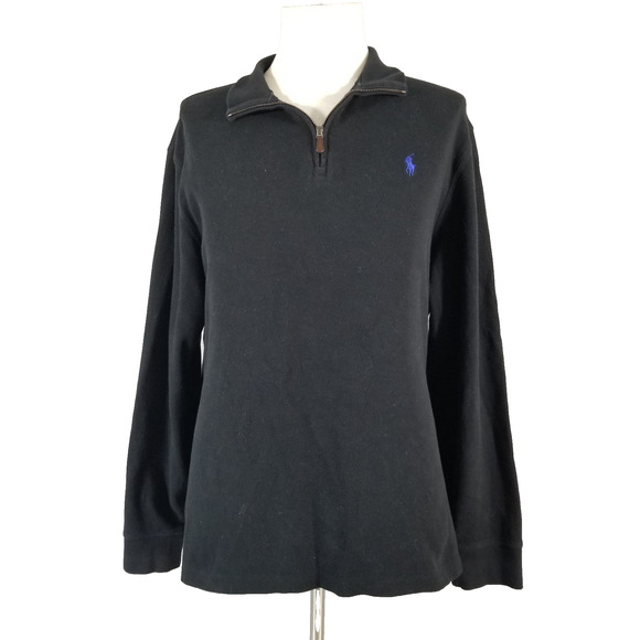 Polo Ralph Lauren Sweater Mens XL Estate Rib Quarter Zip Pullover Pony Pullover - Picture 1 of 16